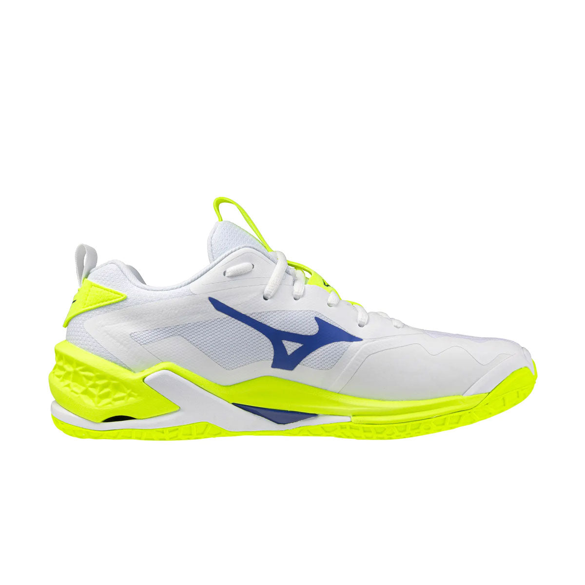 Mizuno Wave Stealth Neo 2 indendørssko i hvid og grøn