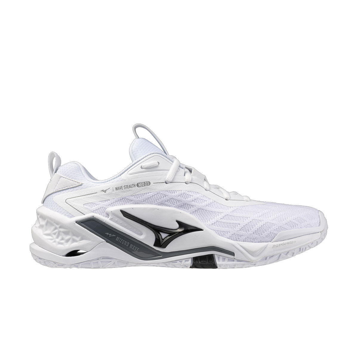 Mizuno Wave Stealth Neo 2.1 indendørssko i hvidt design