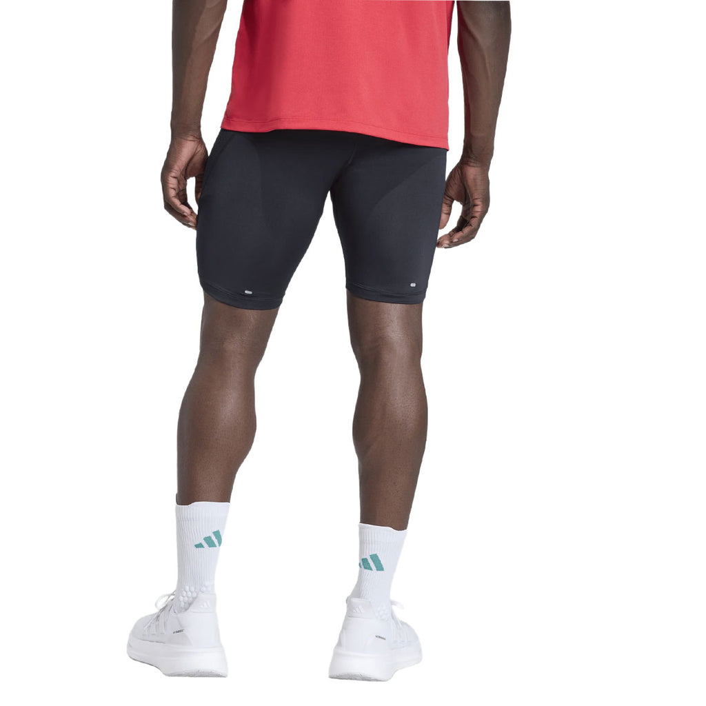 Sort Adidas Adi365 Adaptive Half Tights til mænd set bagfra