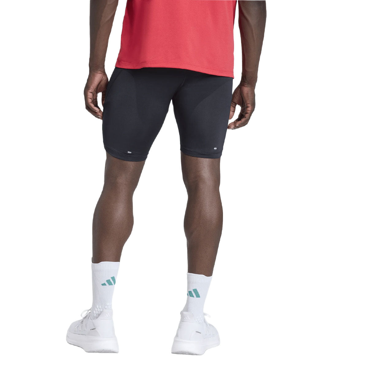 Sort Adidas Adi365 Adaptive Half Tights til mænd set bagfra