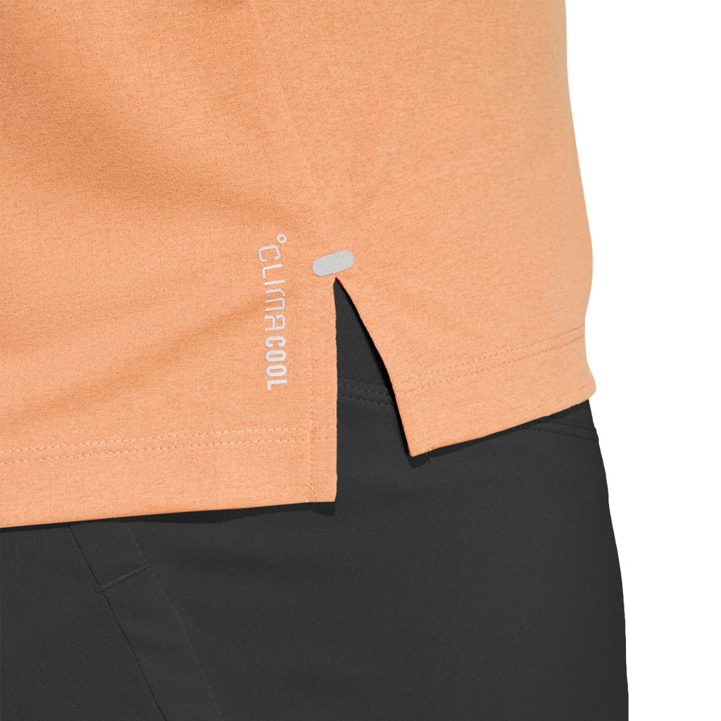 Climacool T-shirt i orange til damer med slidser