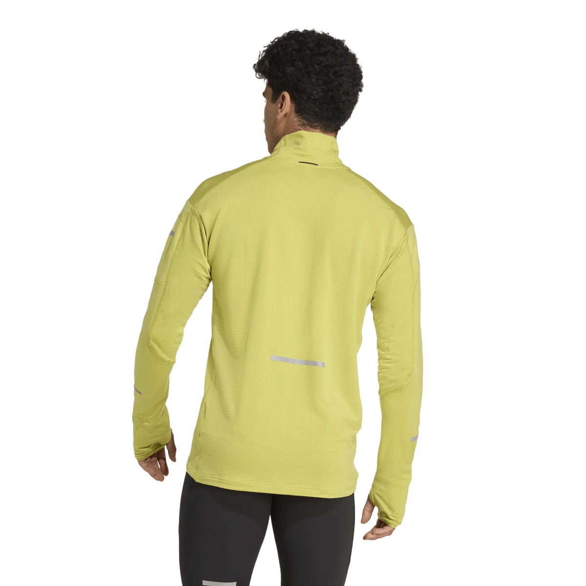 Gul Adidas Adi365 Climawarm+ trøje til mænd set bagfra