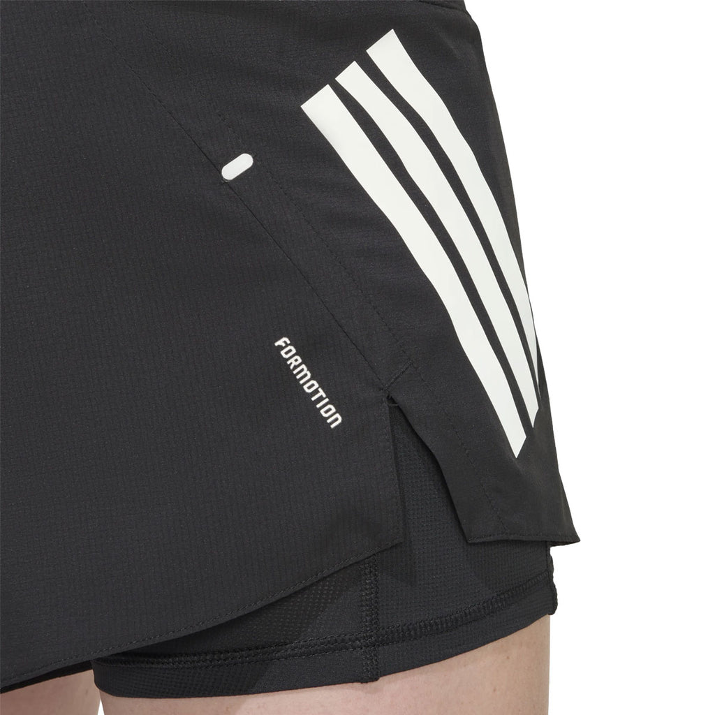 Sort Adidas Adi365 Formotion 2in1 shorts til damer med striber