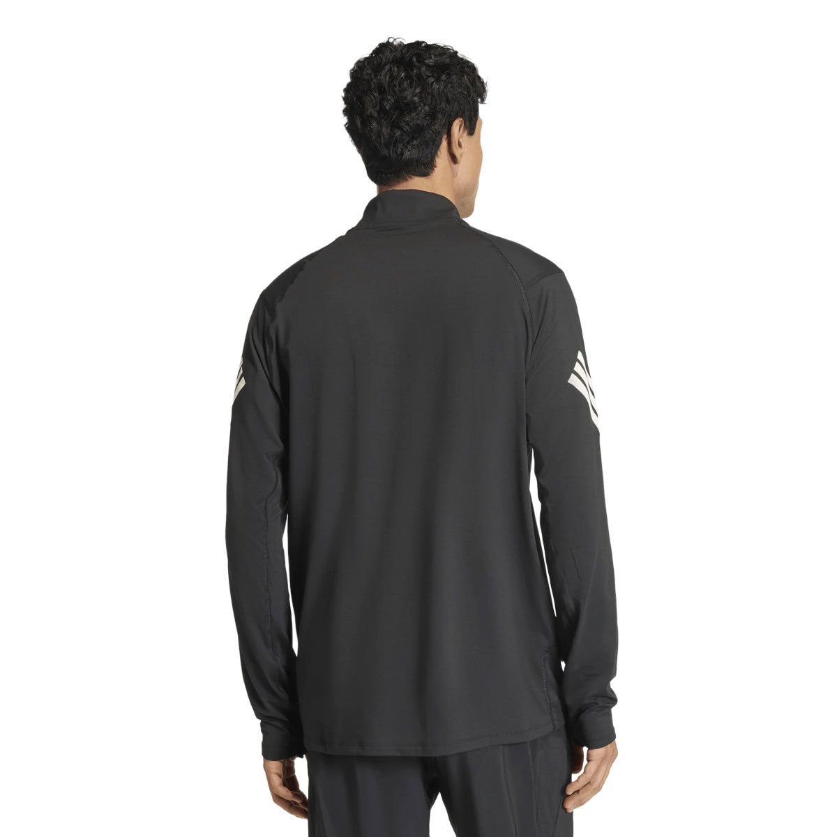Sort Adidas Adi365 Iconic 1/2 Zip Top til mænd set bagfra