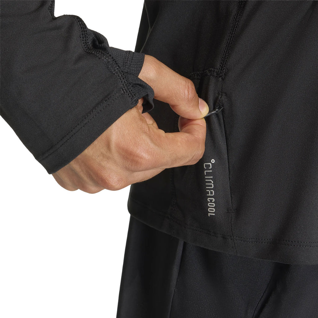 Sort Adidas Adi365 Iconic 1/2 Zip Top med lomme og lynlås