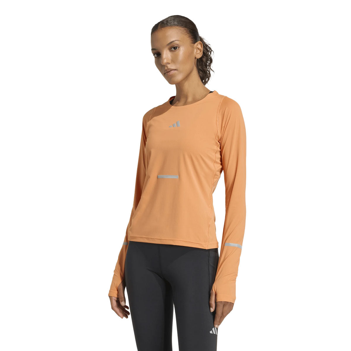 Langærmet trøje i orange fra Adidas Adi365 LS Dame