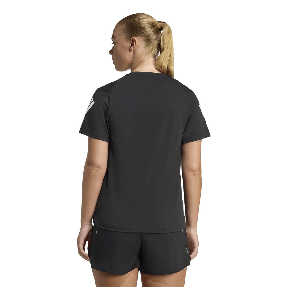 Sort Adidas Adi365 T-shirt Dame set fra ryggen