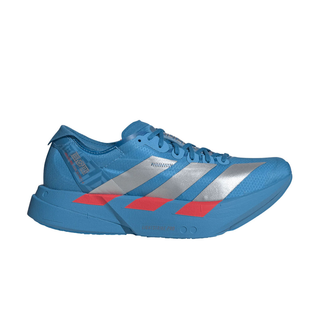 Adidas Adizero Adios Pro 4 Dame løbesko i blå og sølv