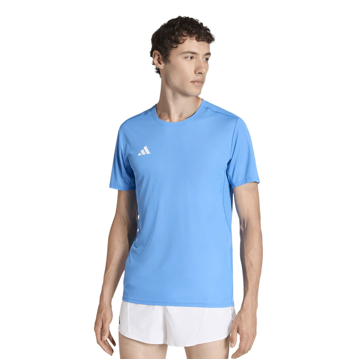 Adidas Adizero E Tee Herre i blå farve med kort ærme