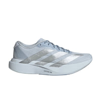 Adidas Adizero Evo SL Woven Dame løbesko i lys grå med sølvstriber