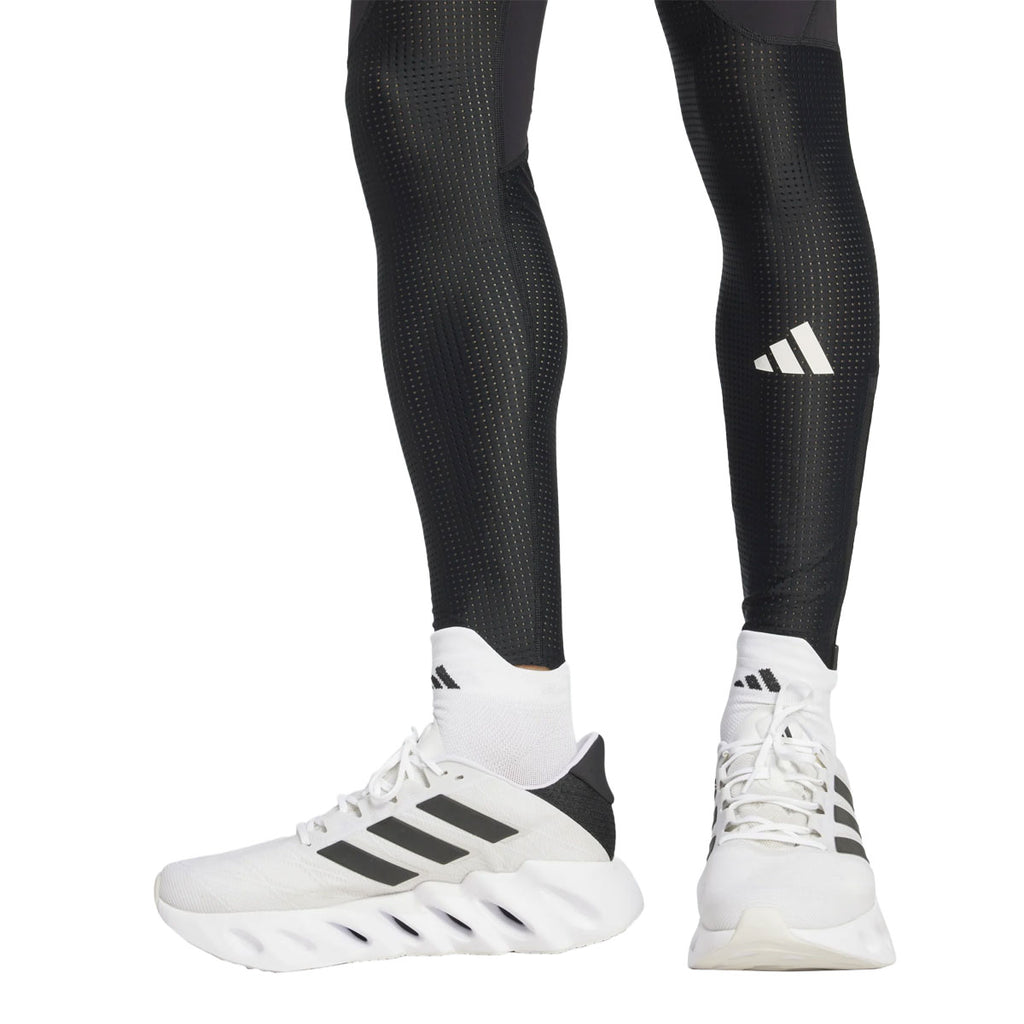 Adidas Adizero lange tights til herre i sort og grå