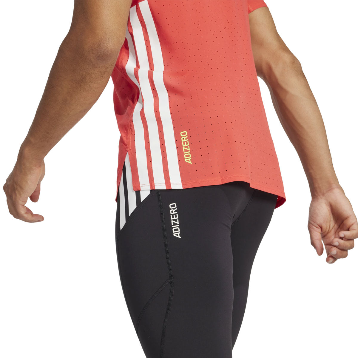 Adidas Adizero lange tights til herre i sort