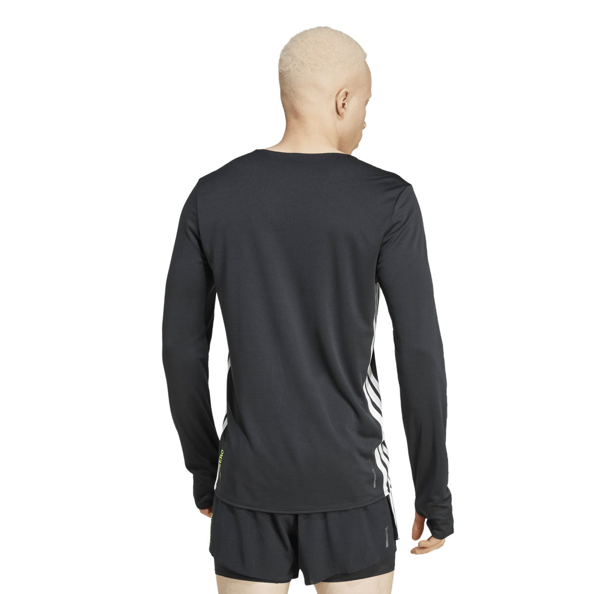 Adidas Adizero longsleeve tee til mænd i sort