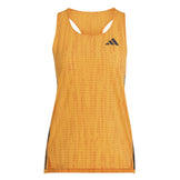 Adidas Adizero Singlet Dame i orange med logo og åndbart materiale