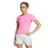 Adidas ADIZERO T-shirt Dame i pink med logoer