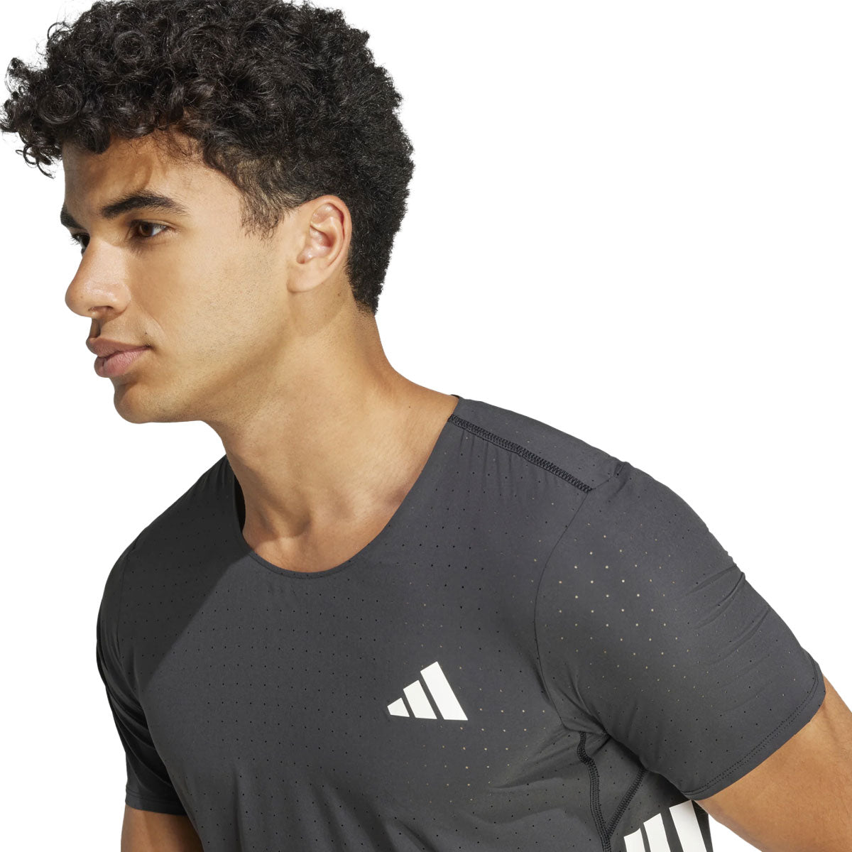 Adidas ADIZERO T-shirt til mænd i sort med logo