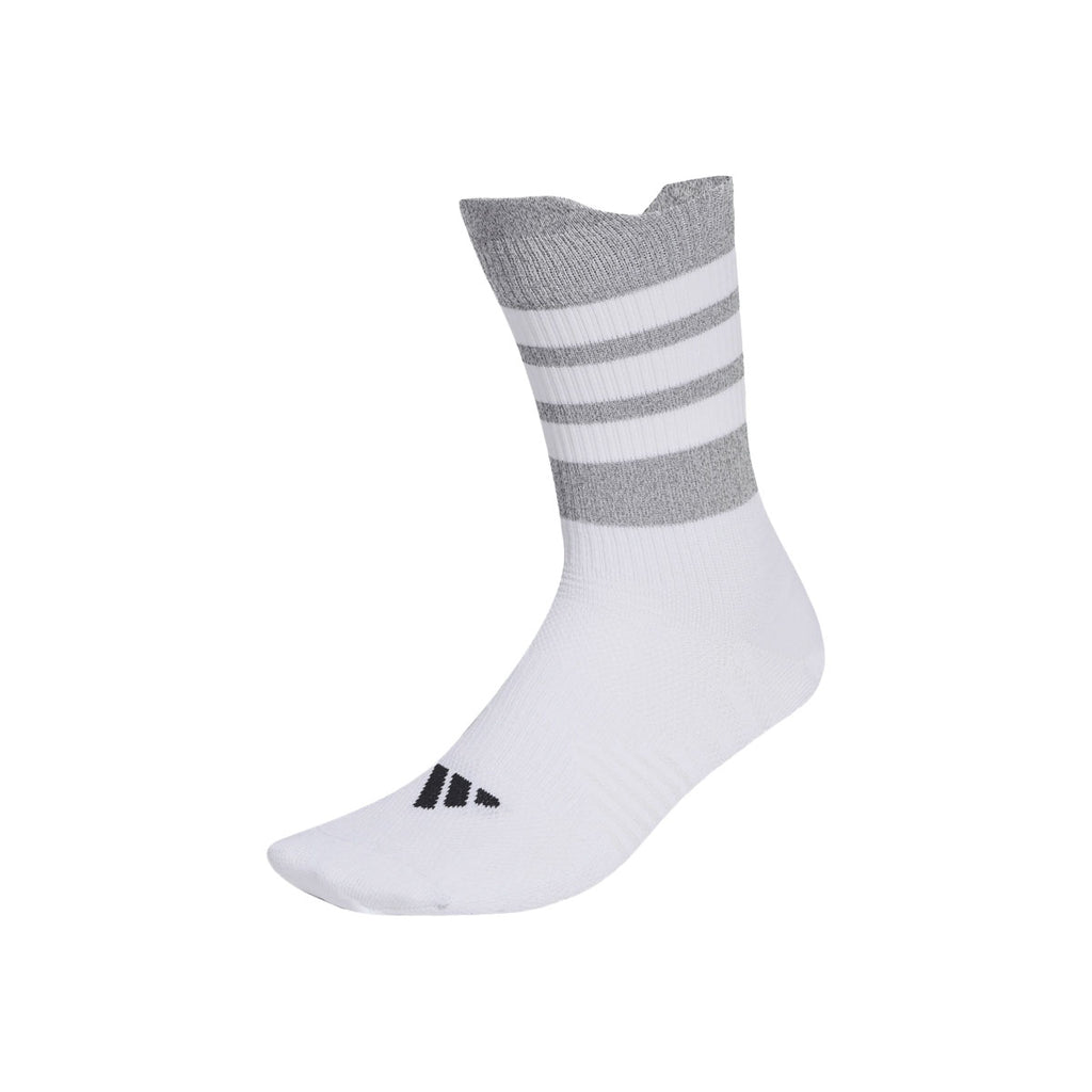 Adidas Run X refleksstrømper i hvid med grå striber