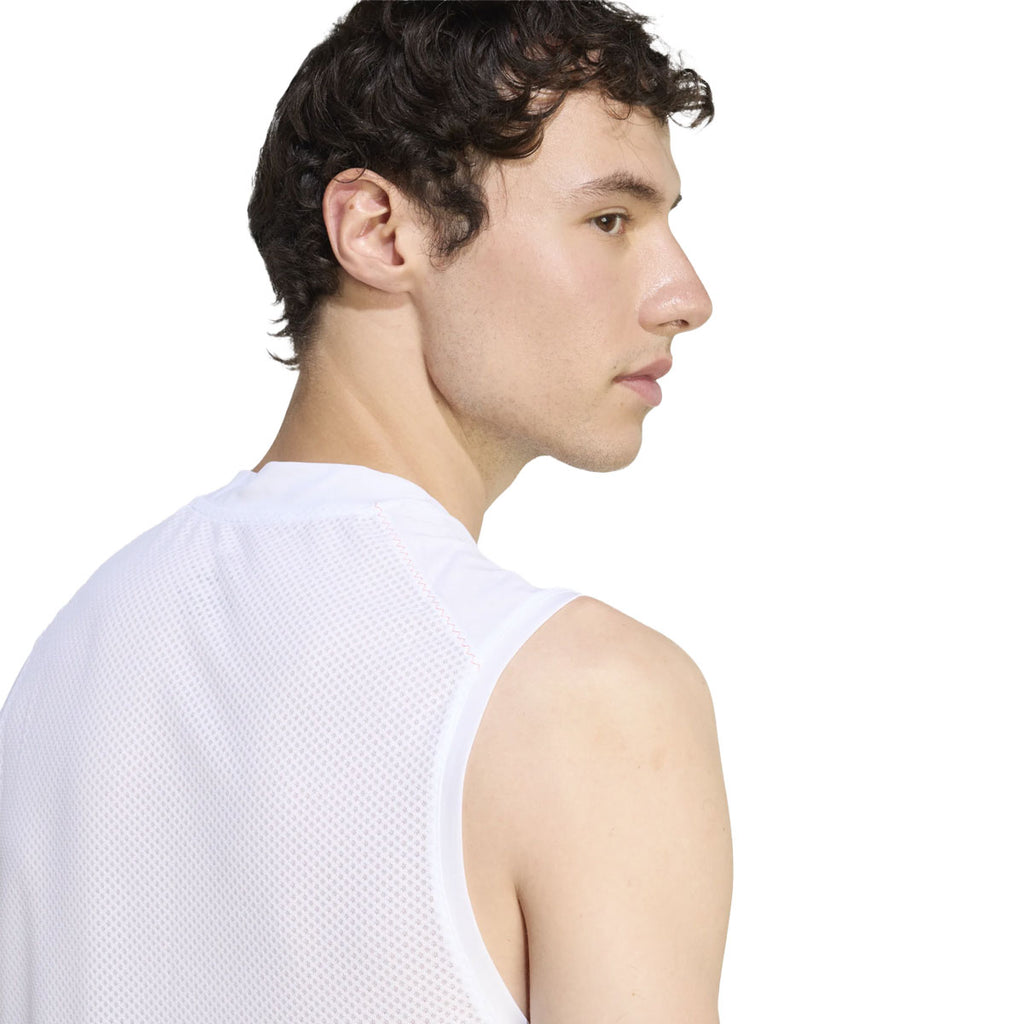 Hvid Adidas XPR Tank Herre singlet med mesh detaljer