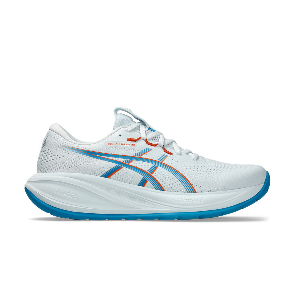 Asics Gel Cumulus 28 herre løbesko i hvid og blå