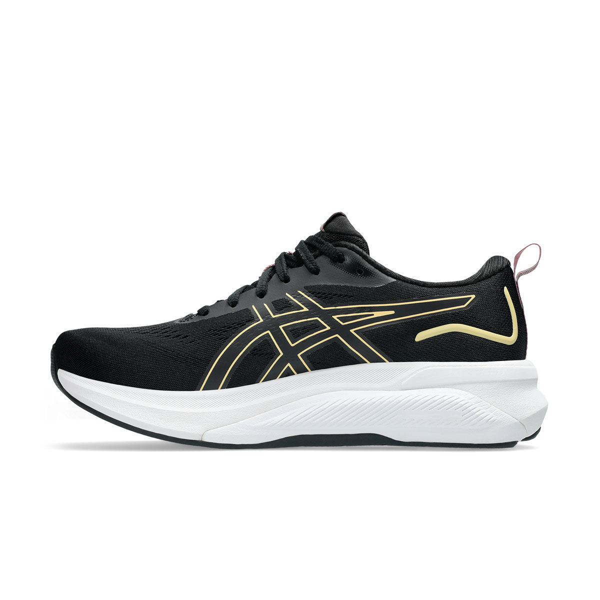 Asics Gel-Fortitude Dame løbesko i sort med guld detaljer