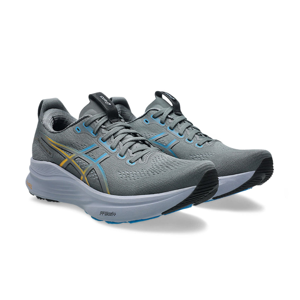 Asics Gel-Kayano 32 herre løbesko i grå med blå detaljer