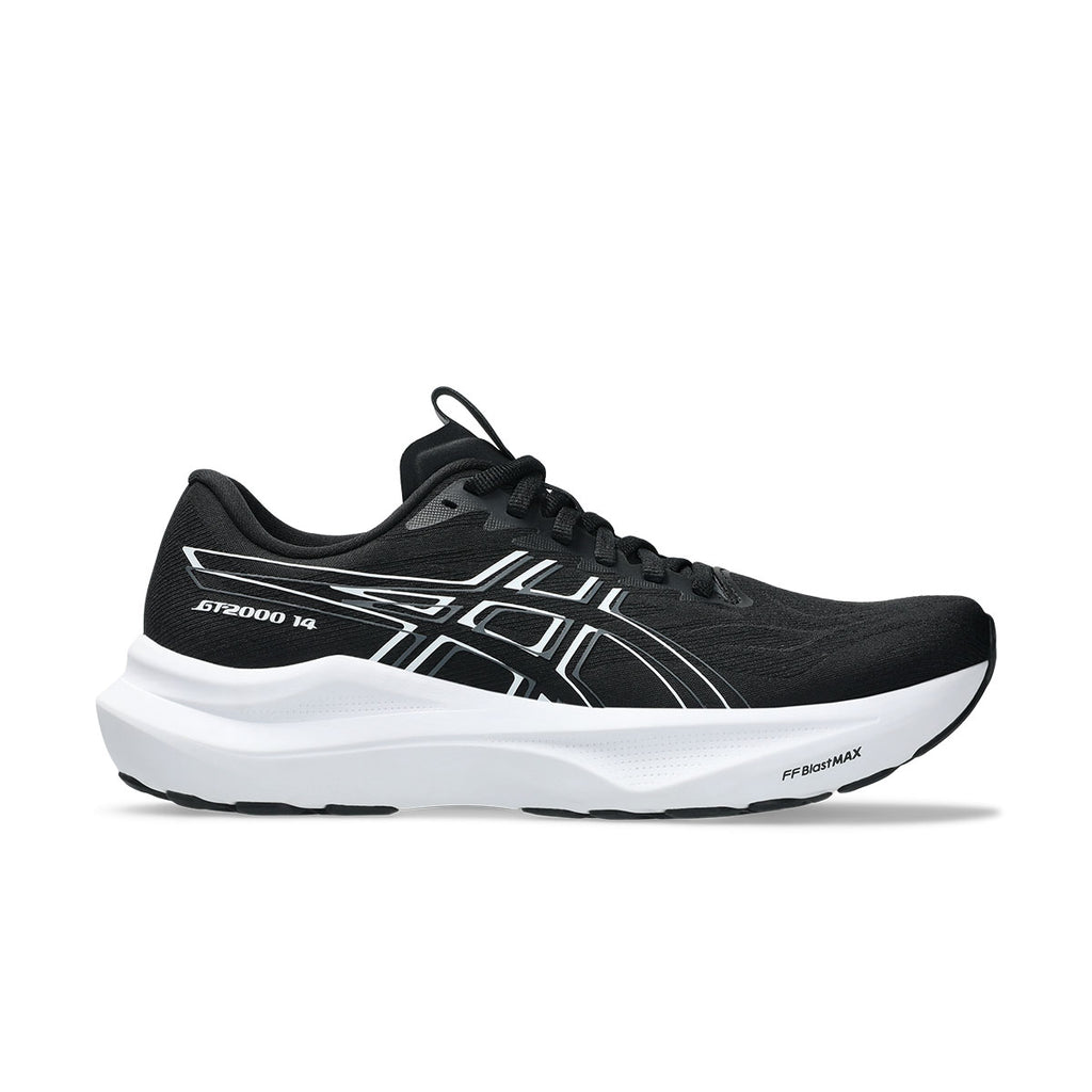 Asics GT-2000 14 Dame løbesko i sort med hvid sål
