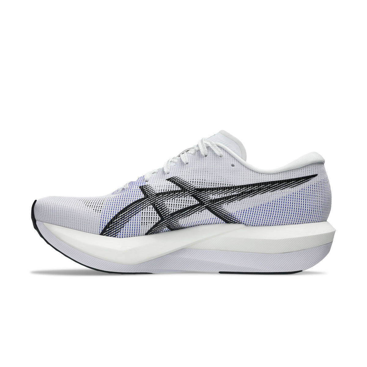 Asics Magic Speed 5 løbesko i hvid og sort med let overdel