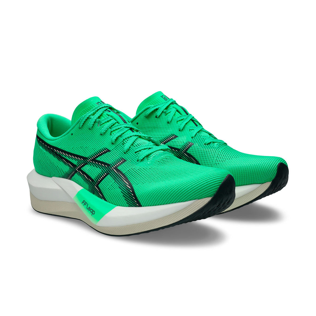 Asics Magic Speed 5 løbesko i grøn farve med sort detalje