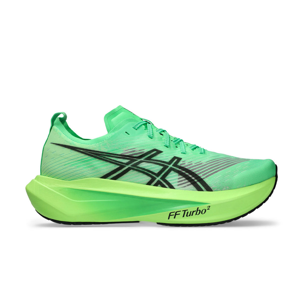 Asics Megablast løbesko i grøn med sort logo