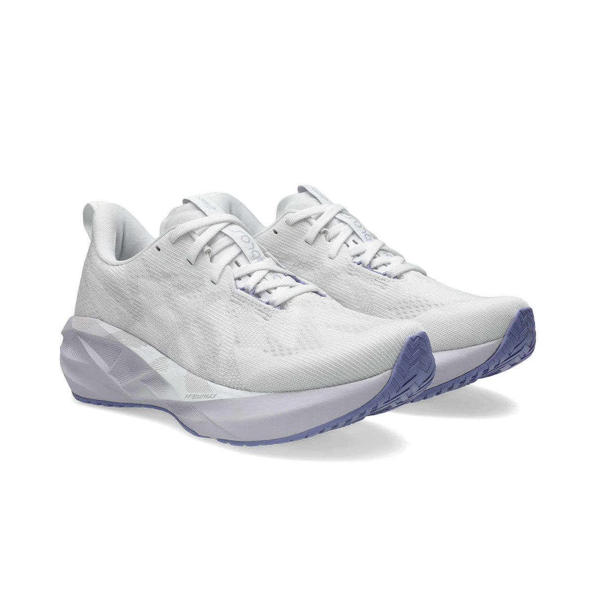Asics Novablast 5 Dame løbesko i hvid med lilla sål