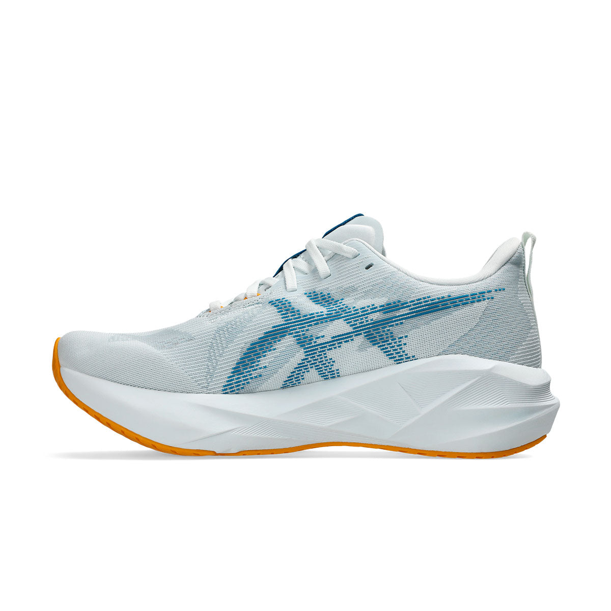 Asics Novablast 5 Herre løbesko i hvid og blå farve