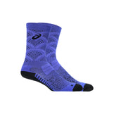 Asics Performance Run Sock Crew i lilla og sort med åndbare paneler