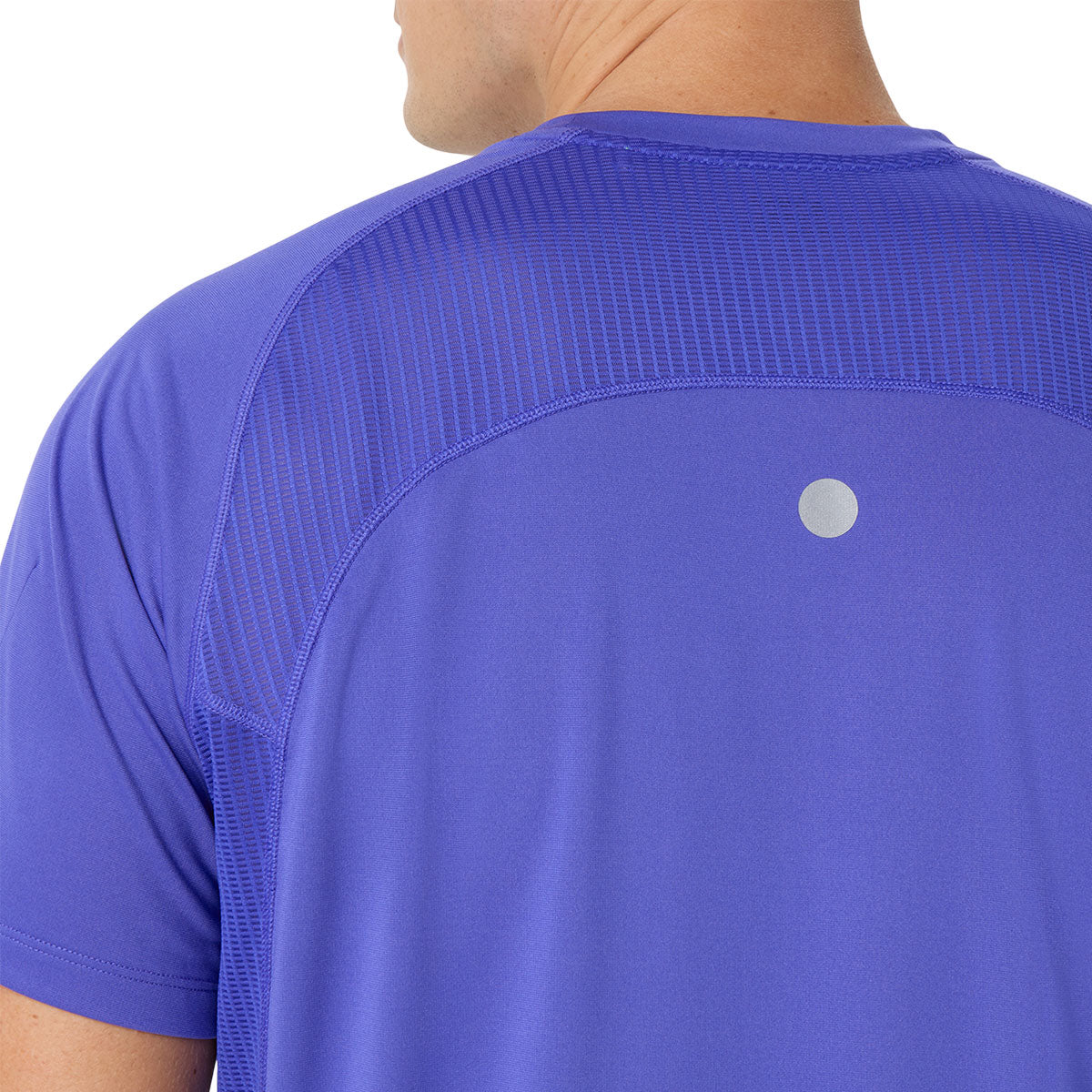 Lilla Asics Road Fade SS T-shirt til herrer med netdetaljer