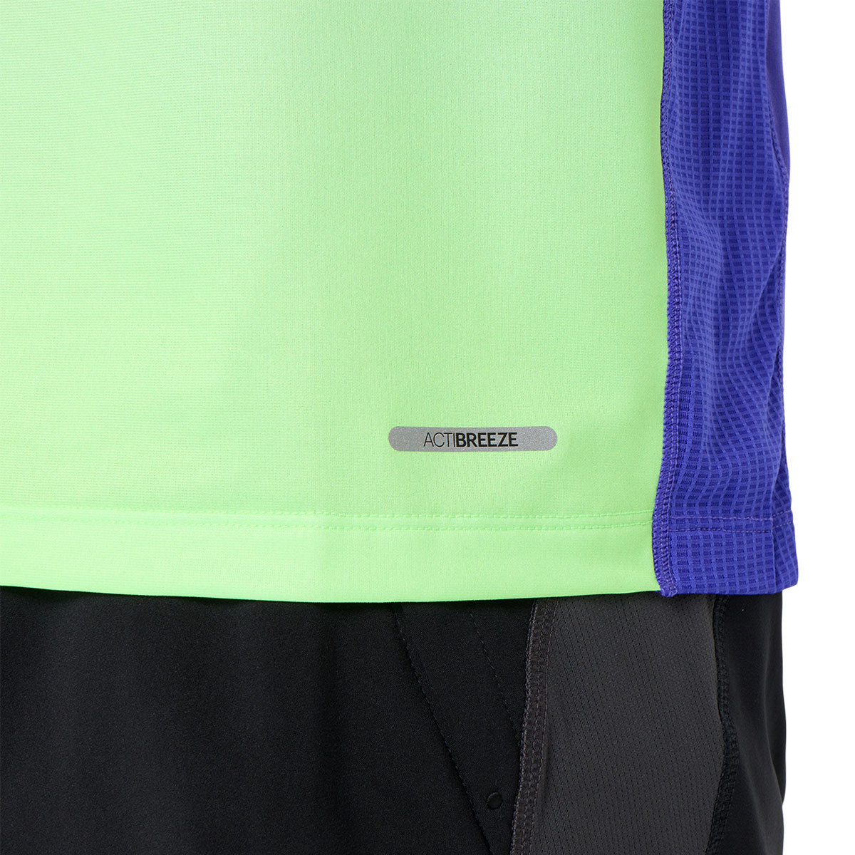 Asics Road Fade SS T-shirt til herrer i grøn og lilla