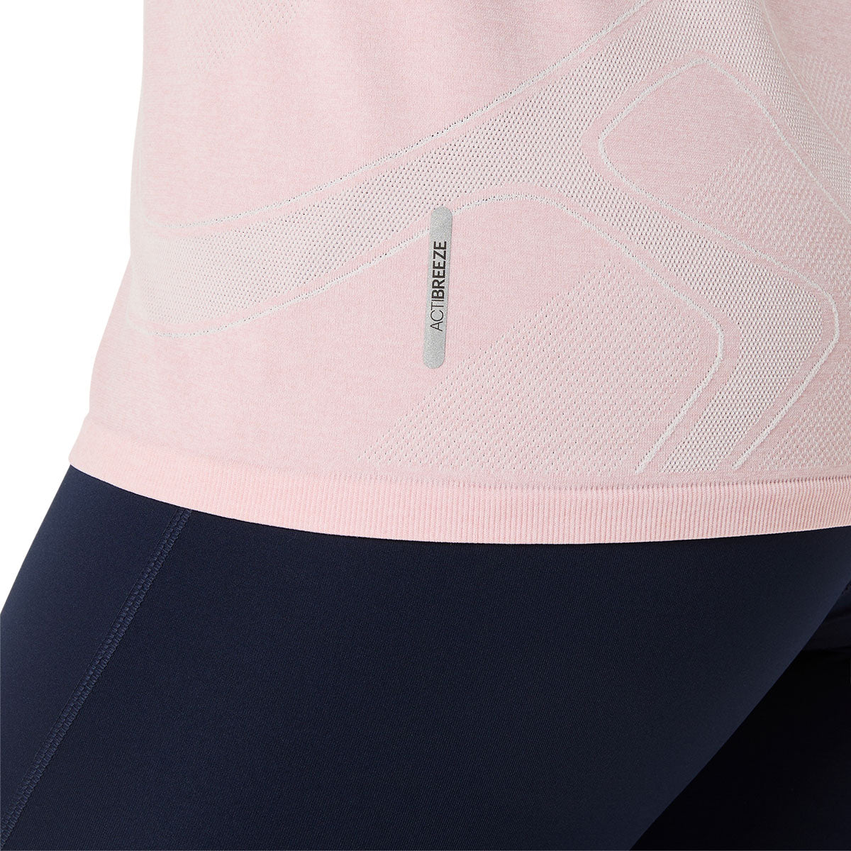 Asics Road Seamless SS Top til damer i lyserød farve