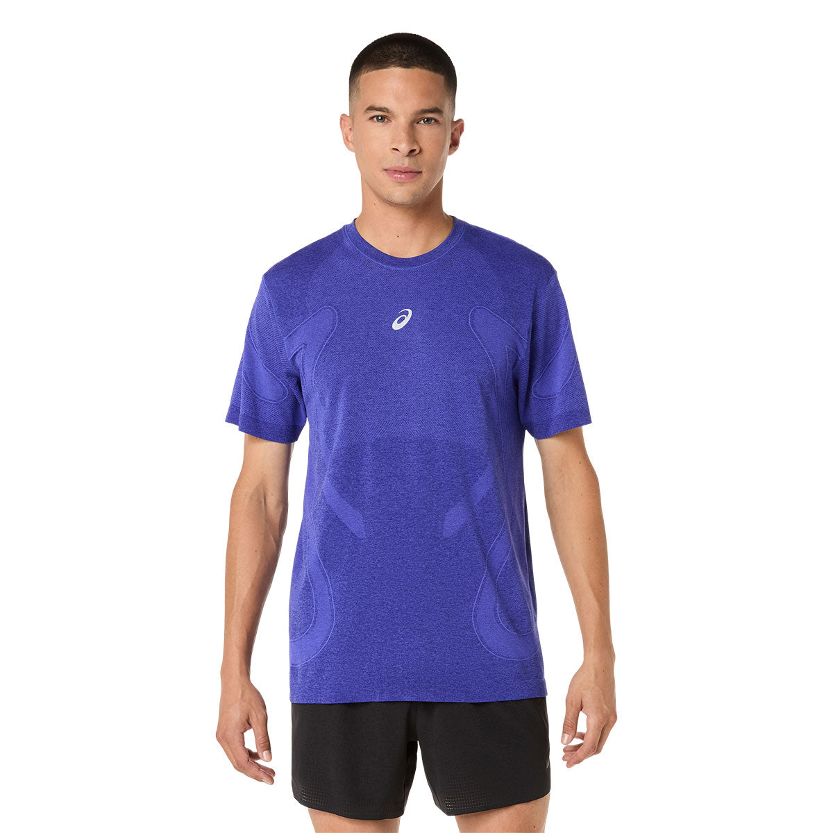 Asics Road Seamless SS T-shirt til mænd i lilla farve
