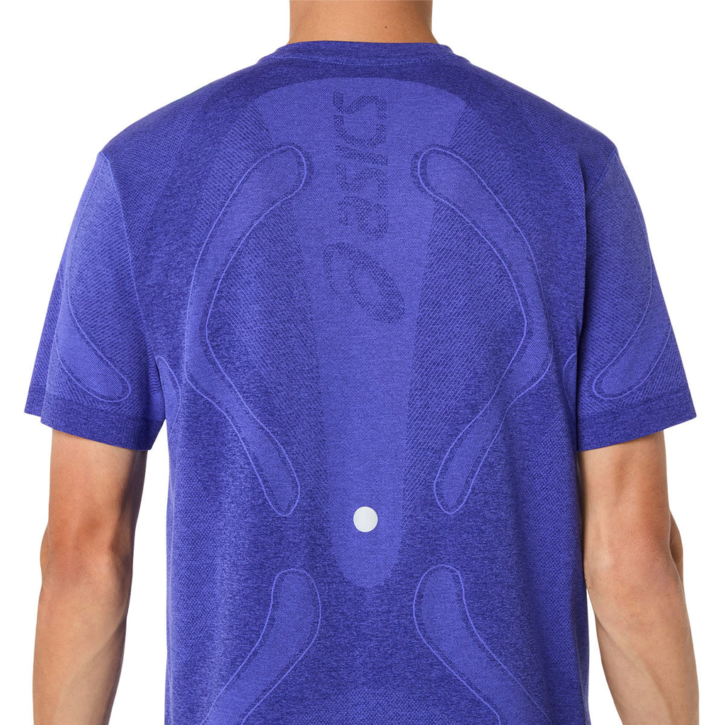 Asics Road Seamless SS T-shirt til mænd i lilla farve