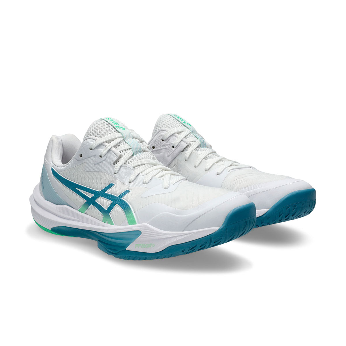 Asics Sky Elite FF 3 Herre indendørssko i hvid og blå farve