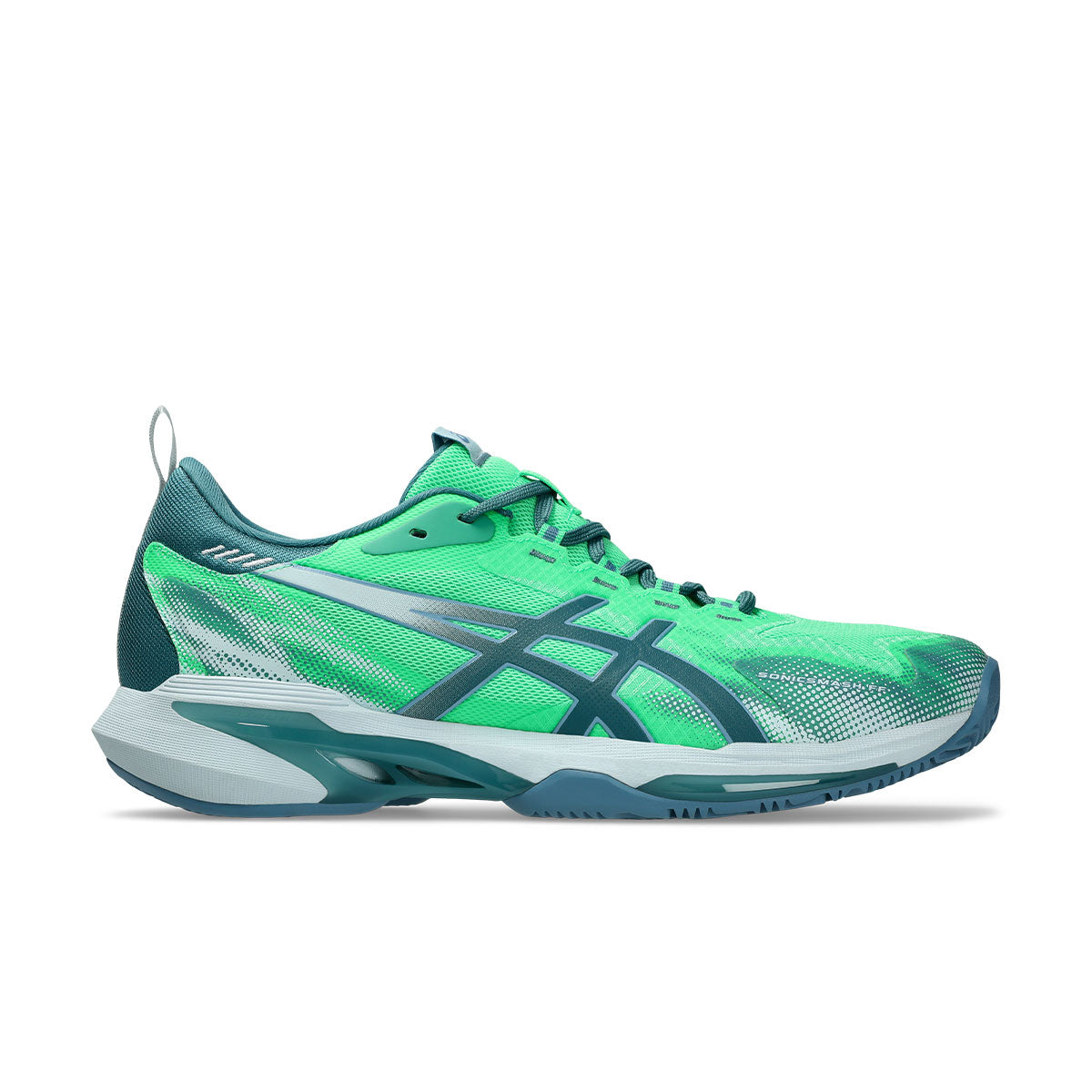 Asics Sonicsmash FF indendørssko i grøn og blå farve