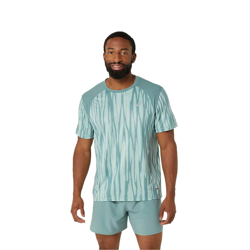 Asics Road All Over Print SS Top Herre