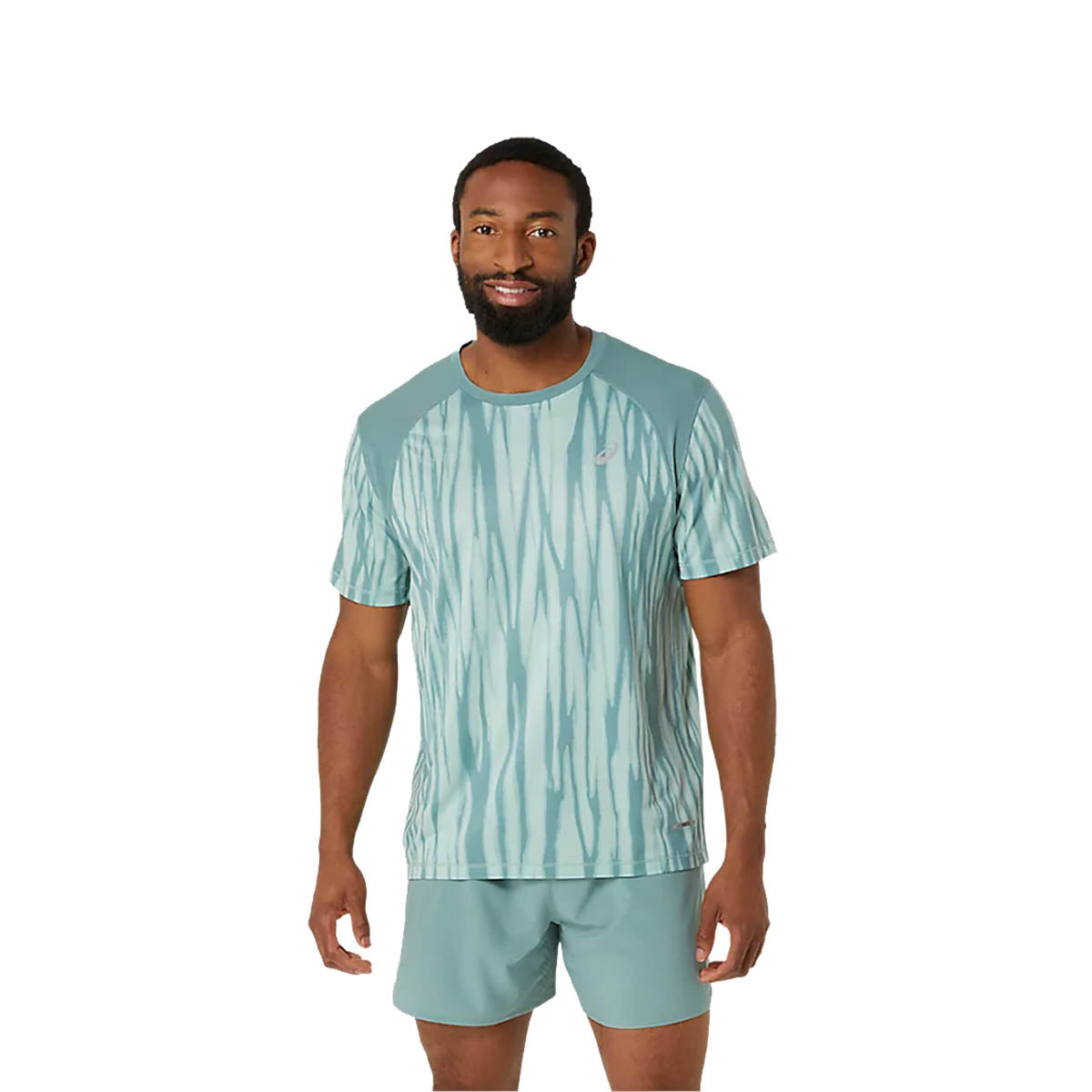 Asics Road All Over Print SS Top Herre
