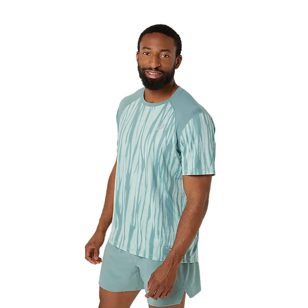 Asics Road All Over Print SS Top Herre