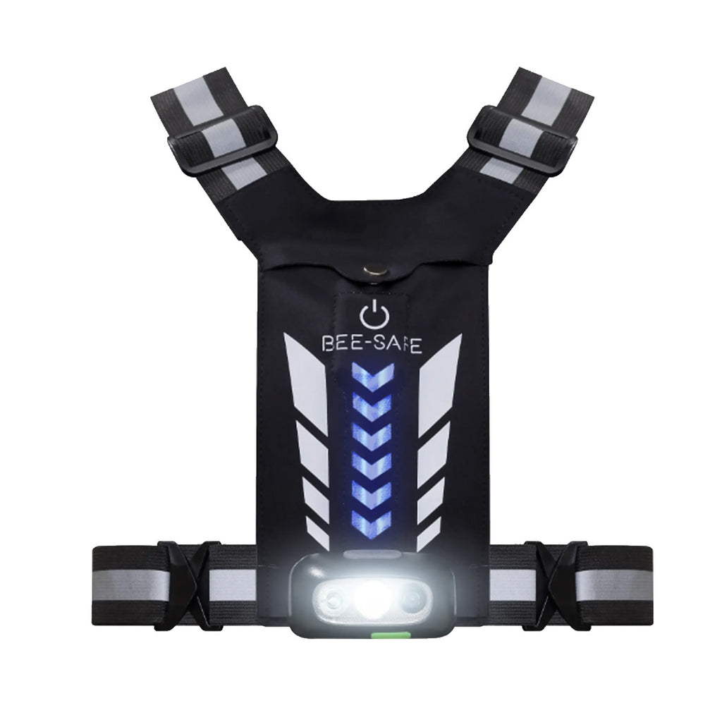 BEE SAFE Led Harness USB Phone Pocket Glow