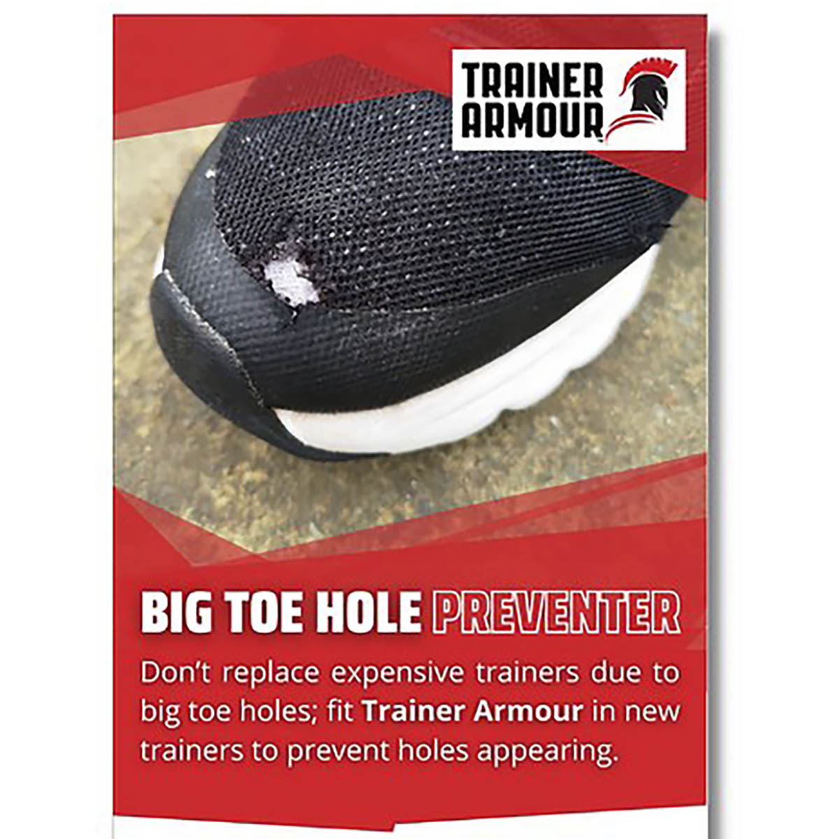 Big Toe Hole Preventer White