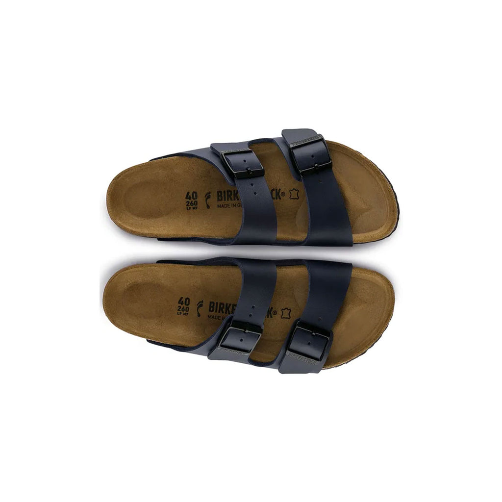 Birkenstock Arizona blå damesandaler med to remme og justerbare spænder