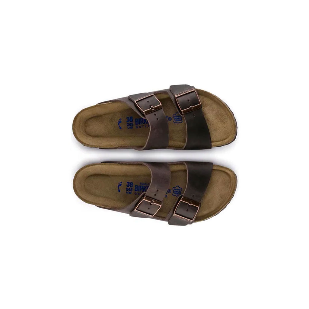 Birkenstock Arizona sandaler med oiled Habana bløde fodseng, smal