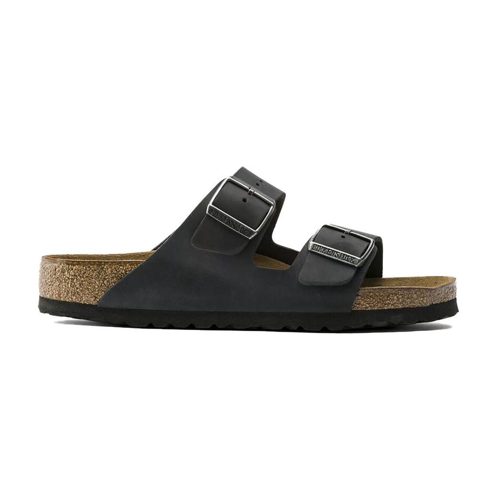 Birkenstock Arizona soft footbed sandaler i sort, regular fit