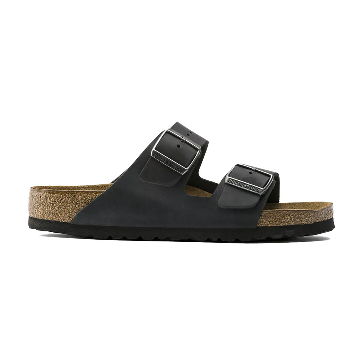 Birkenstock Arizona soft footbed sandaler i sort, regular fit