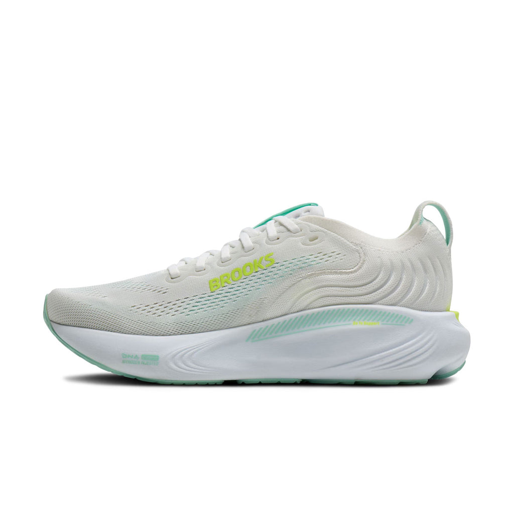 Brooks Adrenaline GTS 25 dame løbesko i hvid og grøn