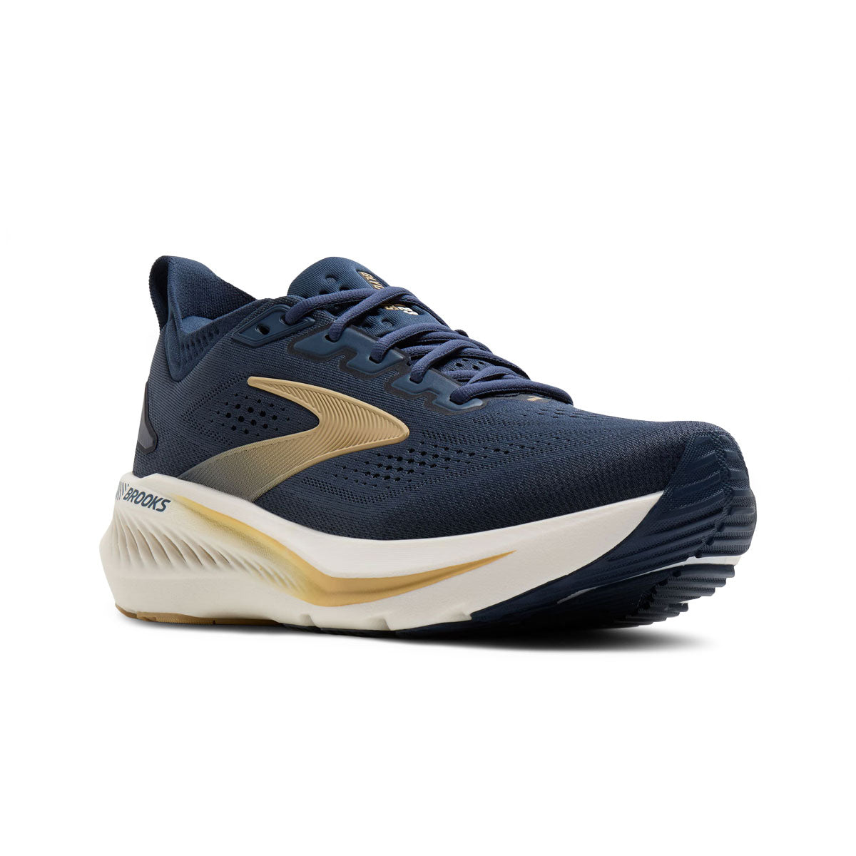 Brooks Glycerin GTS 23 herre løbesko i blå og guld